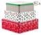 3 Pack Christmas Cookie Tins, Festive Cookie Tins for Gift Giving & Holiday Treats, Square Tin Containers with Lids, Snowflake Metal Box Nesting Containers, Large Medium Small
